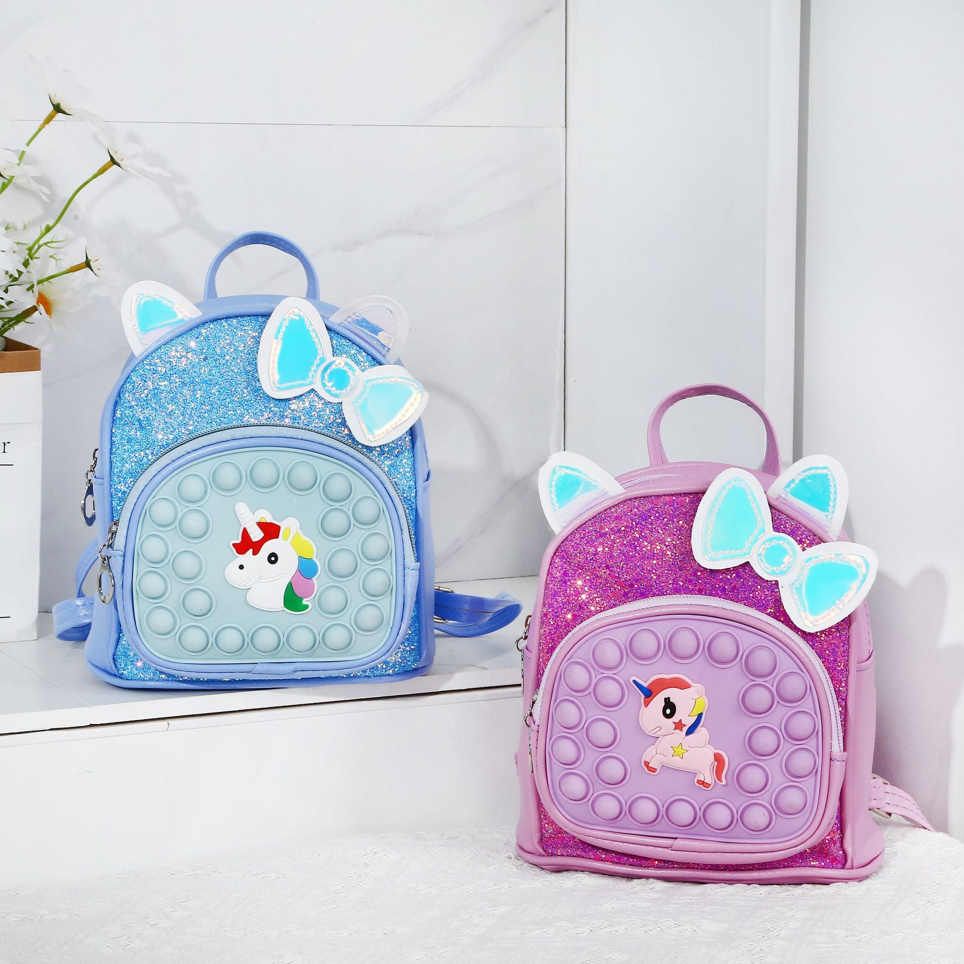 Niños al por mayor Silicone Cartoon linda bolso escolar
